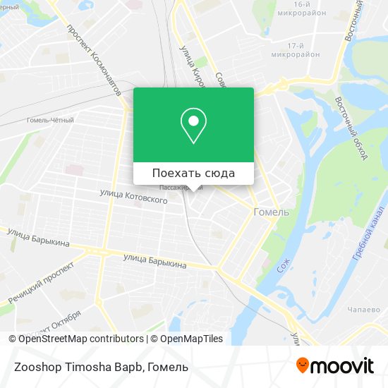 Карта Zooshop Timosha Bapb
