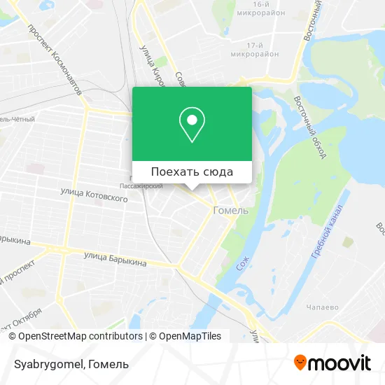 Карта Syabrygomel
