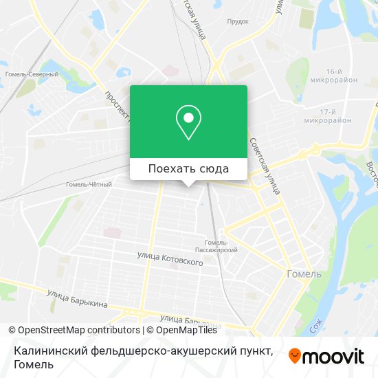 Карта Калининский фельдшерско-акушерский пункт