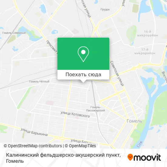 Карта Калининский фельдшерско-акушерский пункт