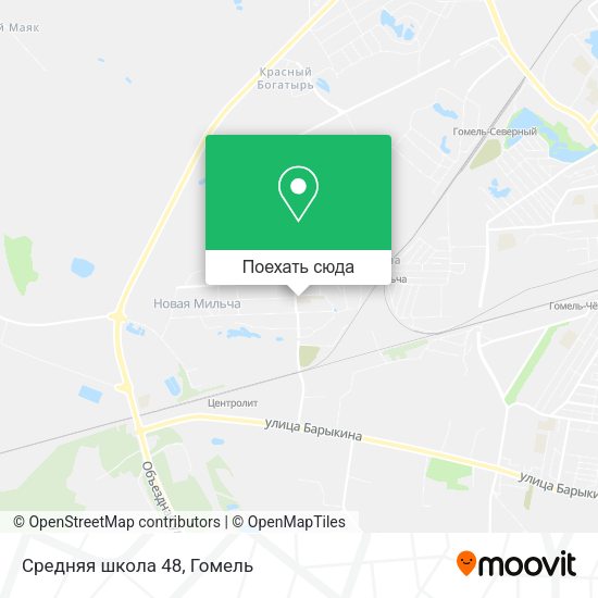 Карта Средняя школа 48
