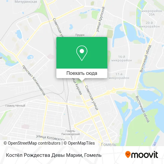 Карта Костёл Рождества Девы Марии