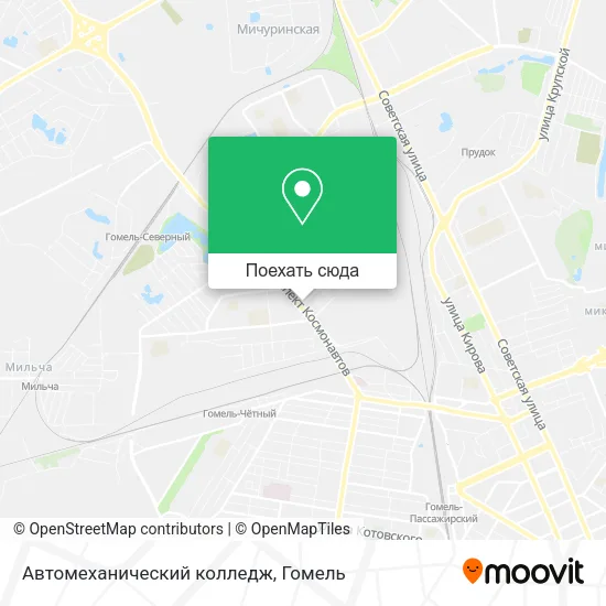 Карта Автомеханический колледж