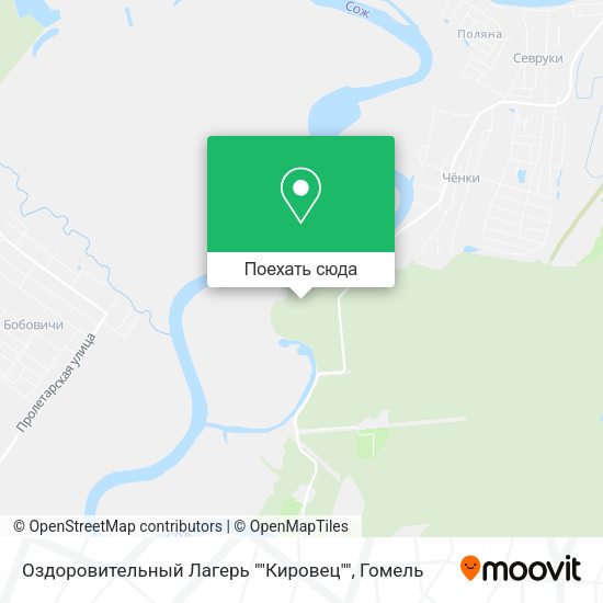 Карта Оздоровительный Лагерь ""Кировец""