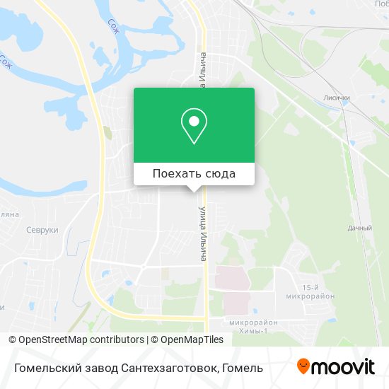 Карта Гомельский завод Сантехзаготовок