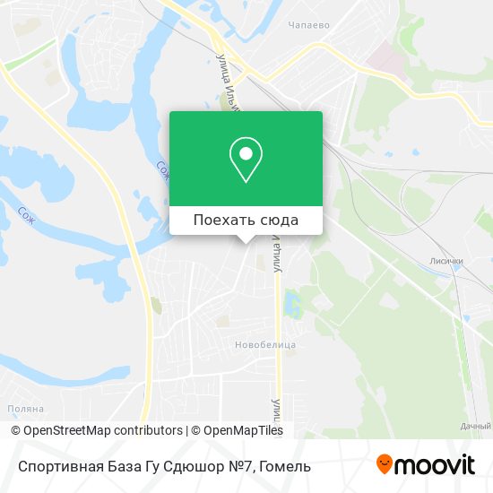 Карта Спортивная База Гу Сдюшор №7