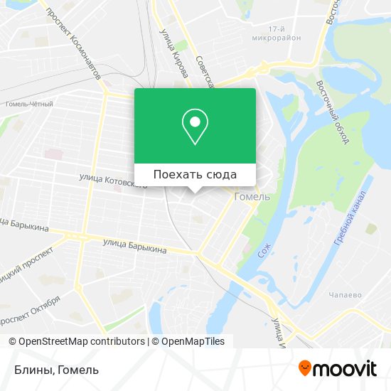 Карта Блины