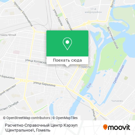 Карта Расчетно-Справочный Центр Кэрэуп \Центральное\