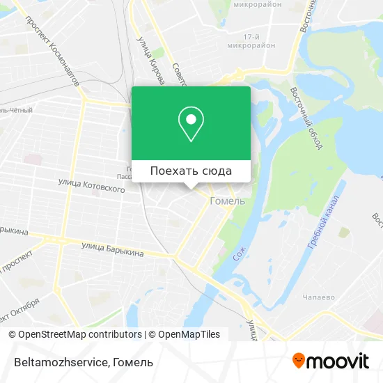 Карта Beltamozhservice