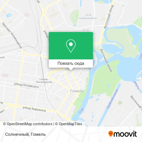 Карта Солнечный
