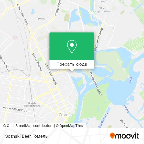 Карта Sozhski Beer