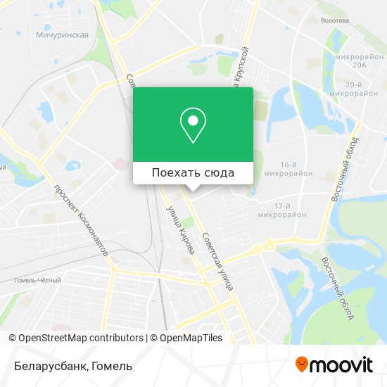 Карта Беларусбанк