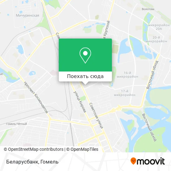 Карта Беларусбанк