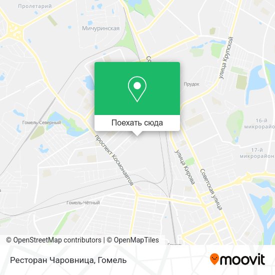 Карта Ресторан Чаровница