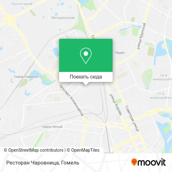 Карта Ресторан Чаровница