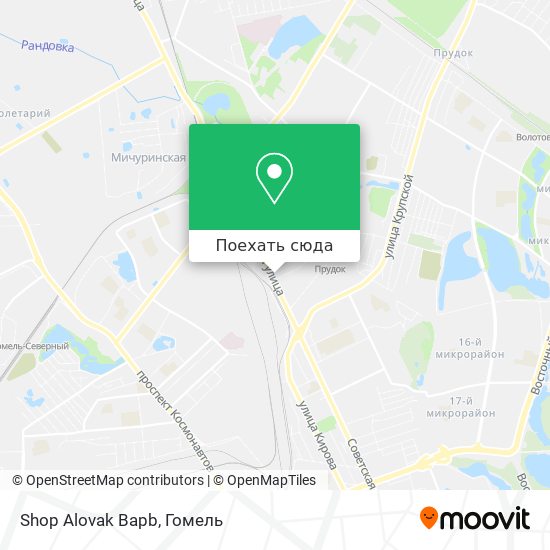 Карта Shop Alovak Bapb