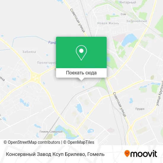 Карта Консервный Завод Ксуп Брилево