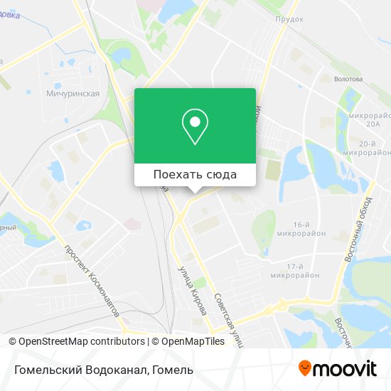 Карта Гомельский Водоканал