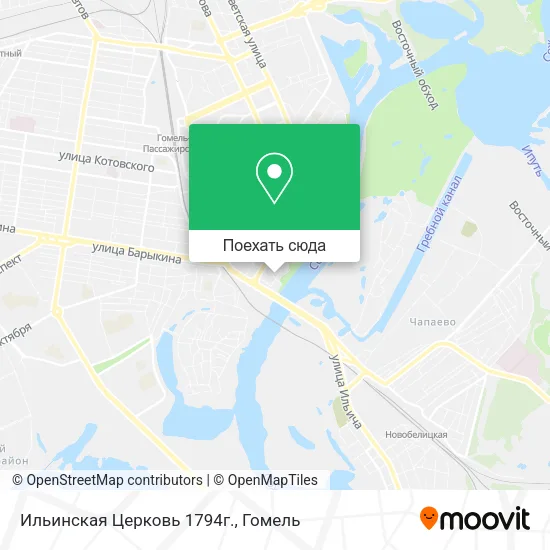 Карта Ильинская Церковь 1794г.