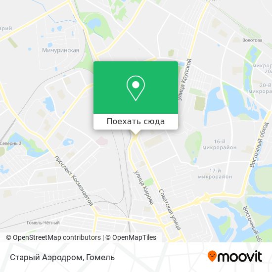Карта Старый Аэродром