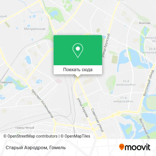 Карта Старый Аэродром
