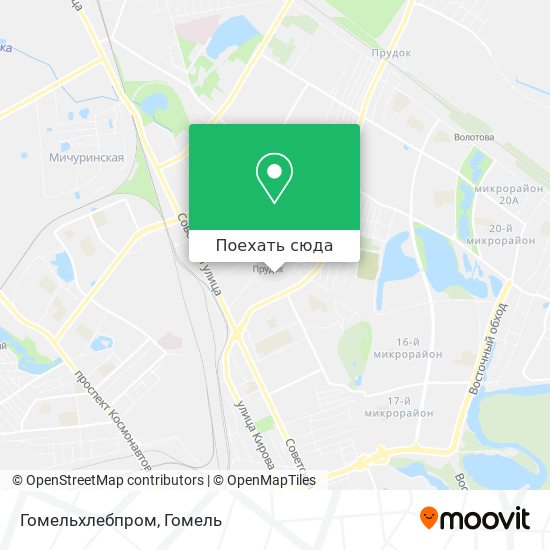 Карта Гомельхлебпром