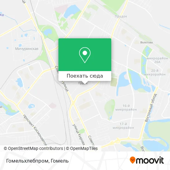Карта Гомельхлебпром