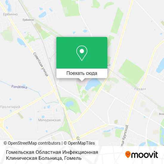 Карта Гомельская Областная Инфекционная Клиническая Больница