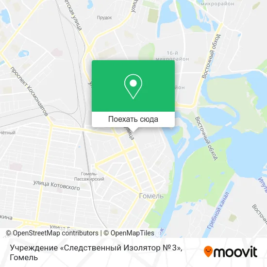 Карта Учреждение «Следственный Изолятор № 3»