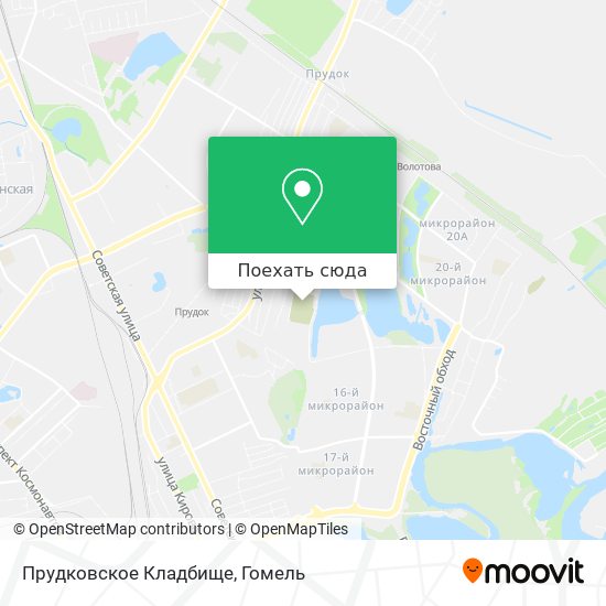 Карта Прудковское Кладбище