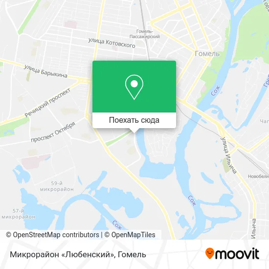 Карта Микрорайон «Любенский»