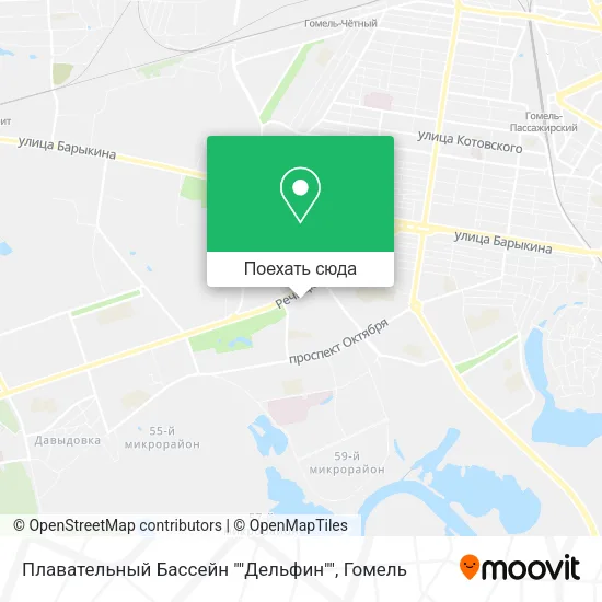 Карта Плавательный Бассейн ""Дельфин""