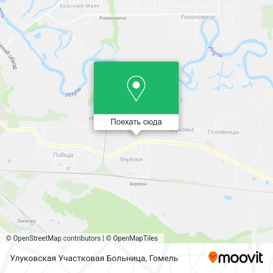 Карта Улуковская Участковая Больница
