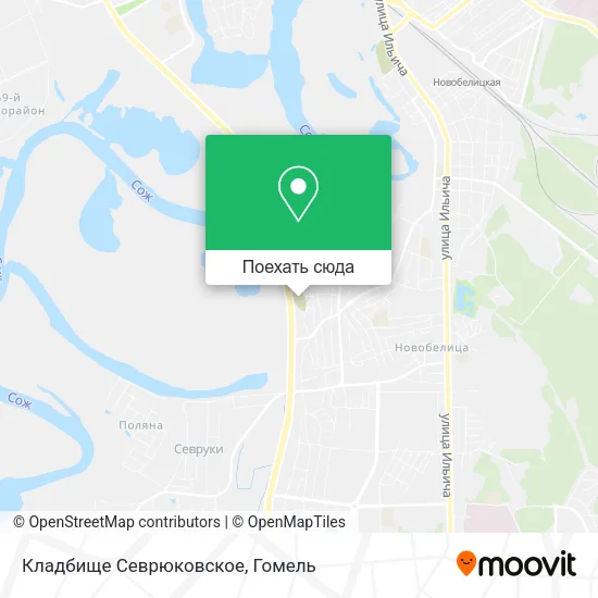 Карта Кладбище Севрюковское