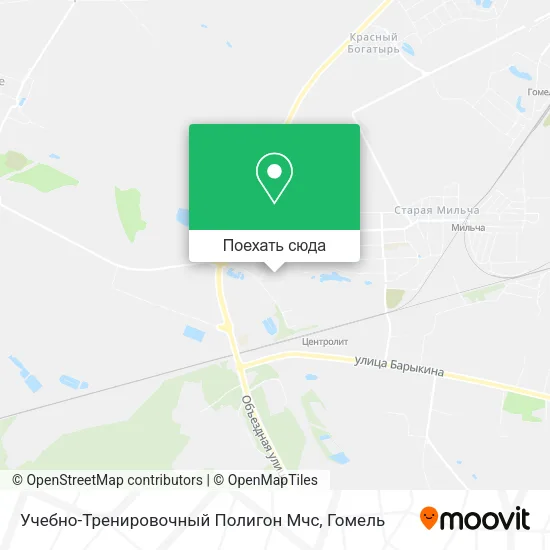 Карта Учебно-Тренировочный Полигон Мчс