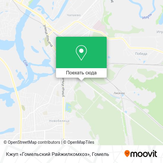 Карта Кжуп «Гомельский Райжилкомхоз»