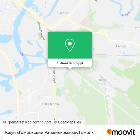Карта Кжуп «Гомельский Райжилкомхоз»