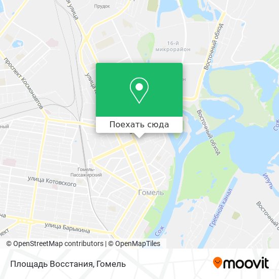 Карта Площадь Восстания