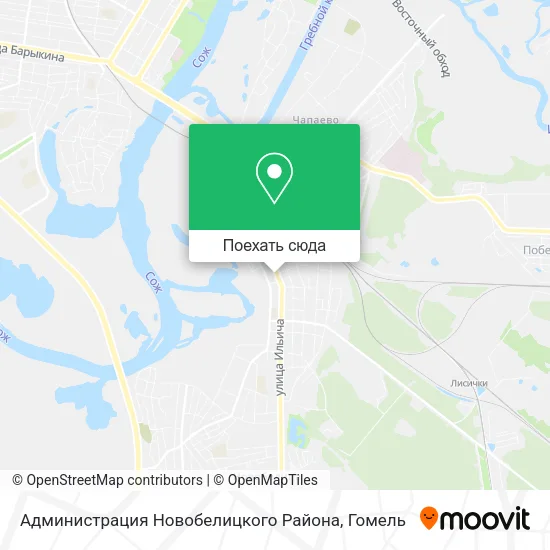 Карта Администрация Новобелицкого Района