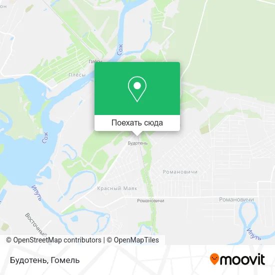 Карта Будотень