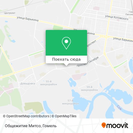 Карта Общежитие Митсо