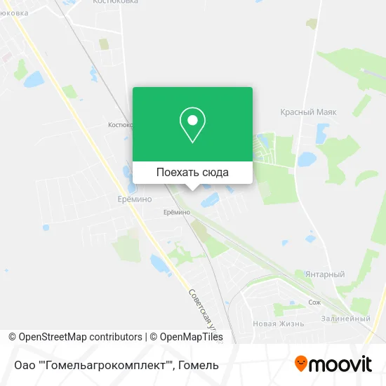 Карта Оао ""Гомельагрокомплект""