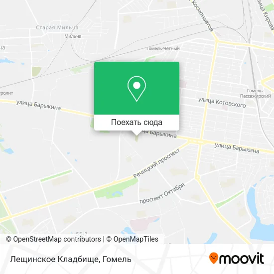 Карта Лещинское Кладбище