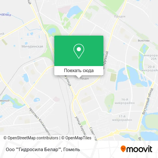Карта Ооо ""Гидросила Белар""
