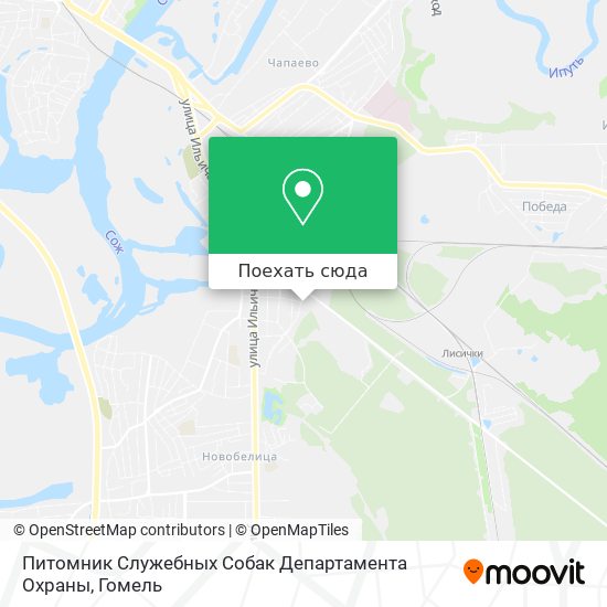 Карта Питомник Служебных Собак Департамента Охраны