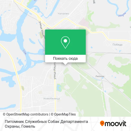 Карта Питомник Служебных Собак Департамента Охраны