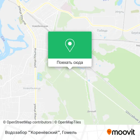 Карта Водозабор ""Коренёвский""