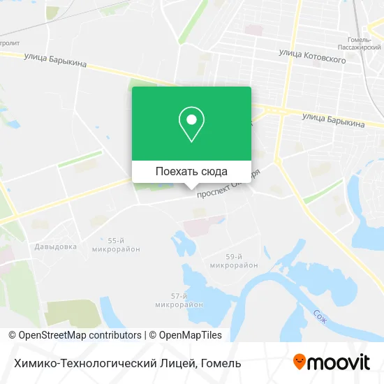 Карта Химико-Технологический Лицей