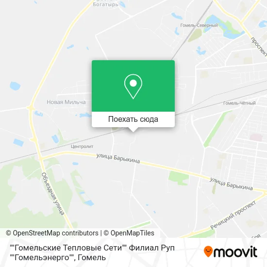 Карта ""Гомельские Тепловые Сети"" Филиал Руп ""Гомельэнерго""
