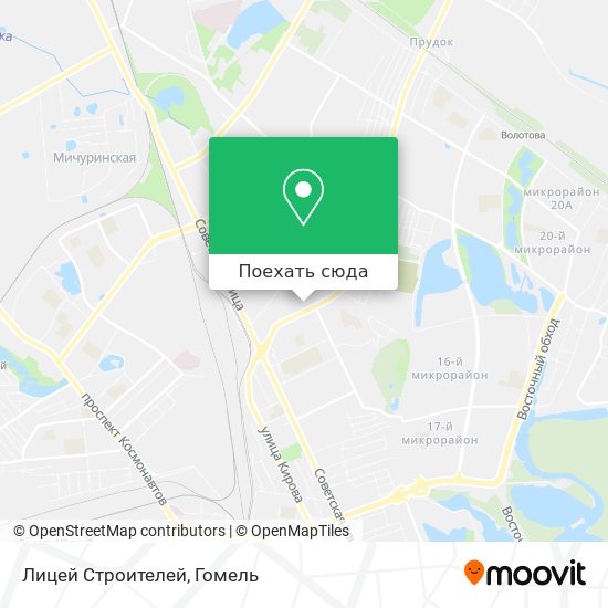 Карта Лицей Строителей